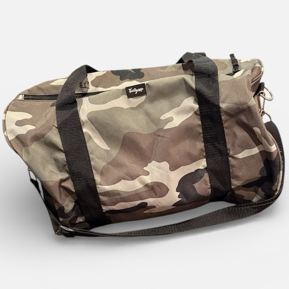 Thirty one 31 Camouflage Duffel Bag - Tote weekender crossbody durable vinyl bag